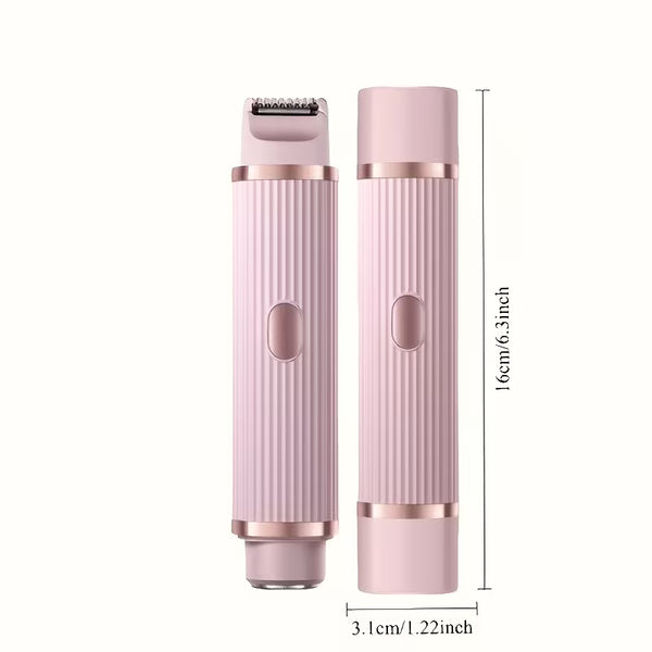 All in one Women's Electric Shaver Double-Ended Trimmer / ماكينة حلاقة كهربائية نسائية شاملة مزودة بأداة تشذيب مزدوجة الطرف