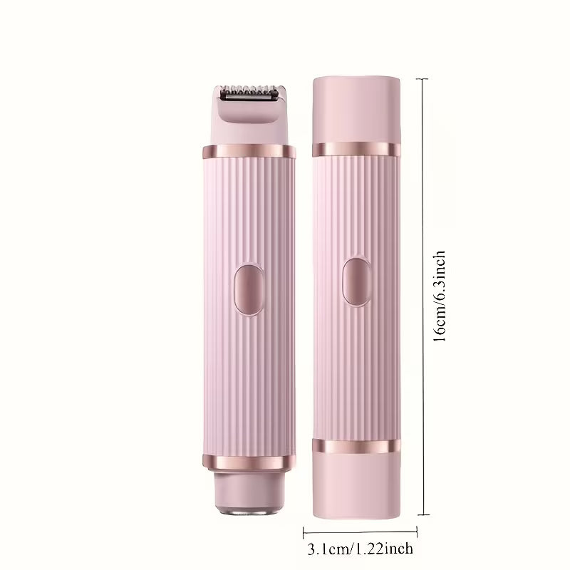 All in one Women's Electric Shaver Double-Ended Trimmer / ماكينة حلاقة كهربائية نسائية شاملة مزودة بأداة تشذيب مزدوجة الطرف